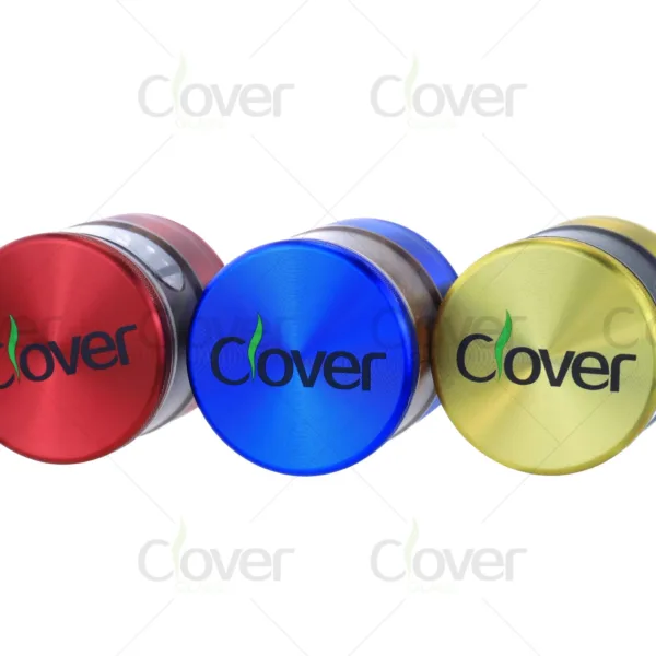 Wholesale aluminum herb grinders, 4-piece design, sharp teeth, bulk grinders for distributors and smoke shops.