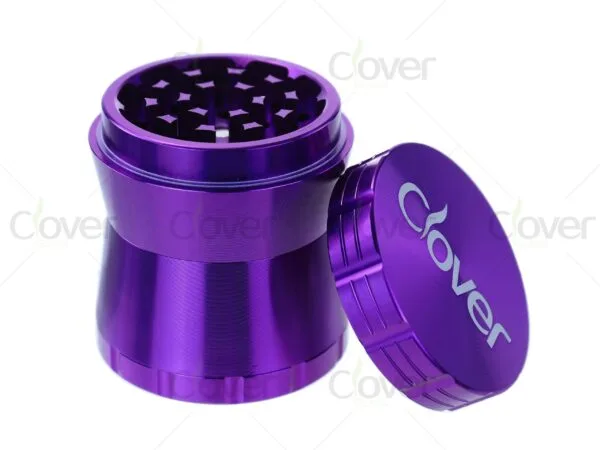 Wholesale aluminum herb grinders, 4-piece design, sharp teeth, bulk grinders for distributors and smoke shops.