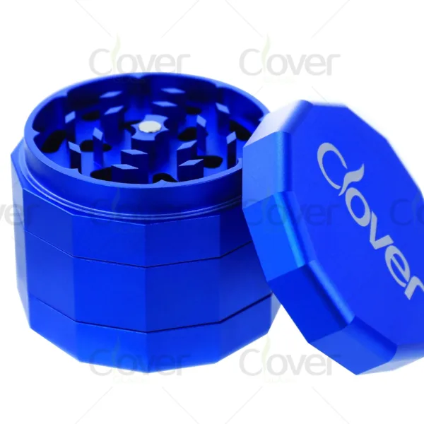 Wholesale aluminum herb grinders, 4-piece design, sharp teeth, bulk grinders for distributors and smoke shops.