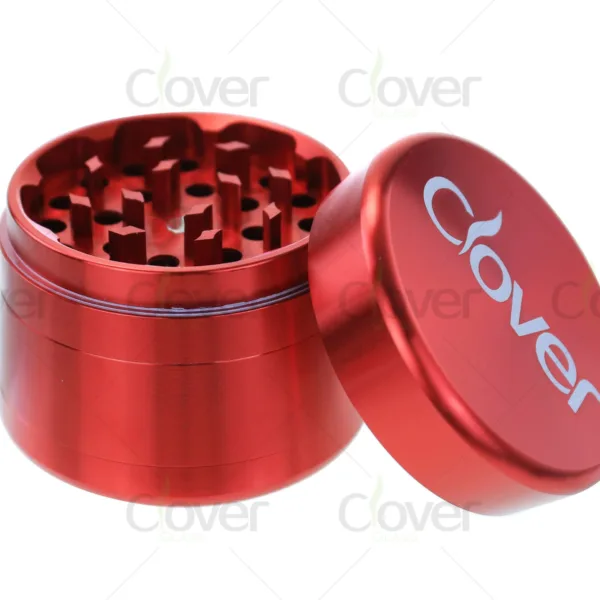 Wholesale aluminum herb grinders, 4-piece design, sharp teeth, bulk grinders for distributors and smoke shops.