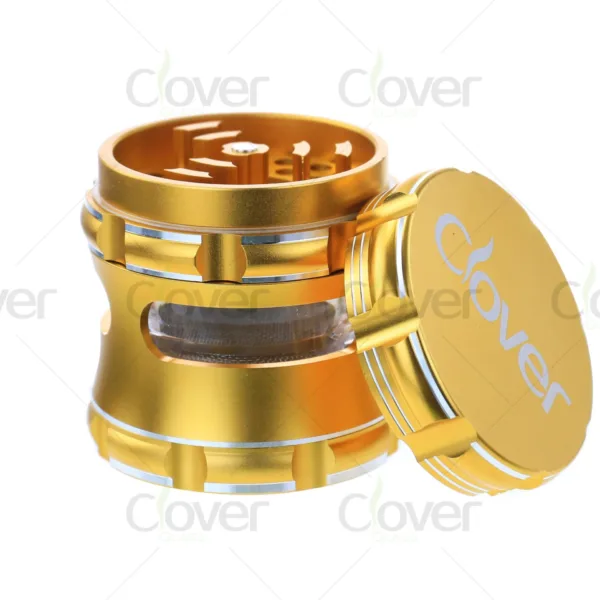 Wholesale aluminum herb grinders, 4-piece design, sharp teeth, bulk grinders for distributors and smoke shops.