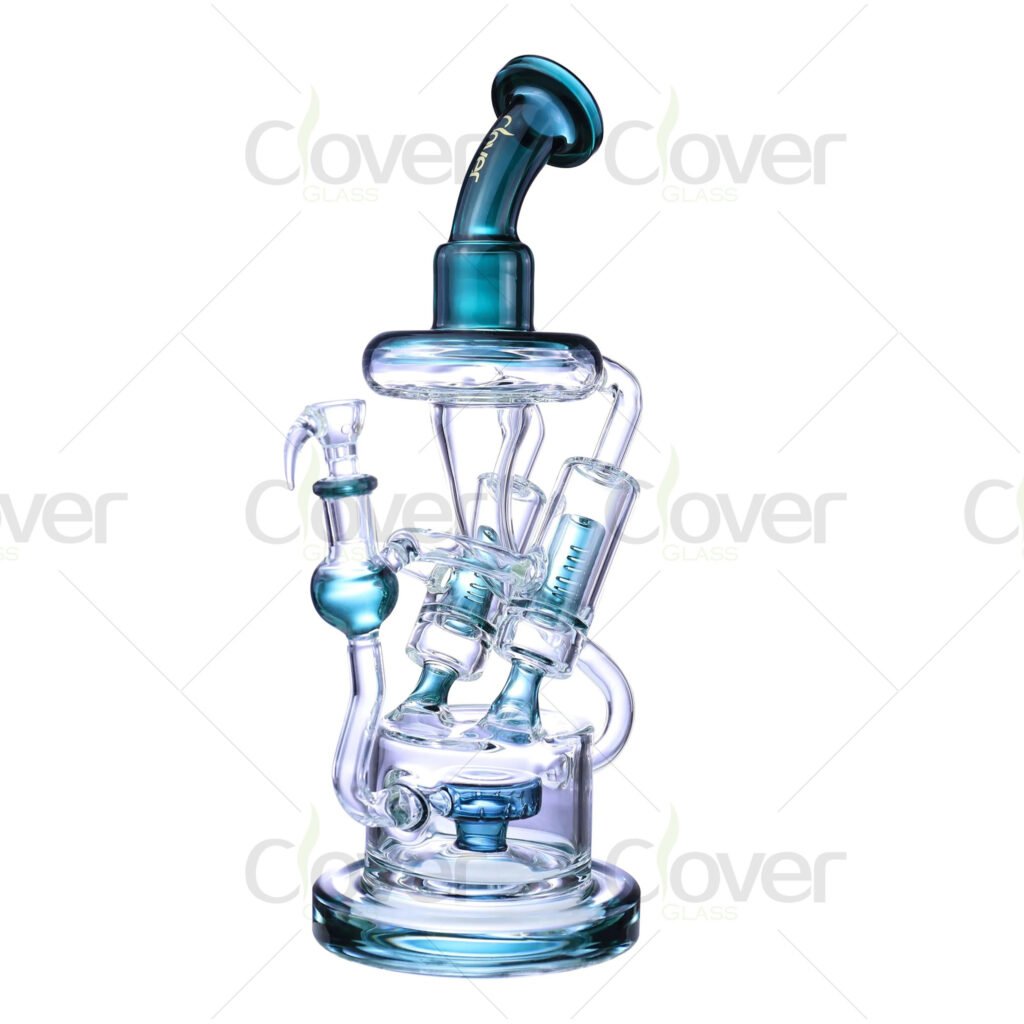 Premium 13.38-inch Recycler Glass Dab Rigs – Durable 14mm Female Joint ...