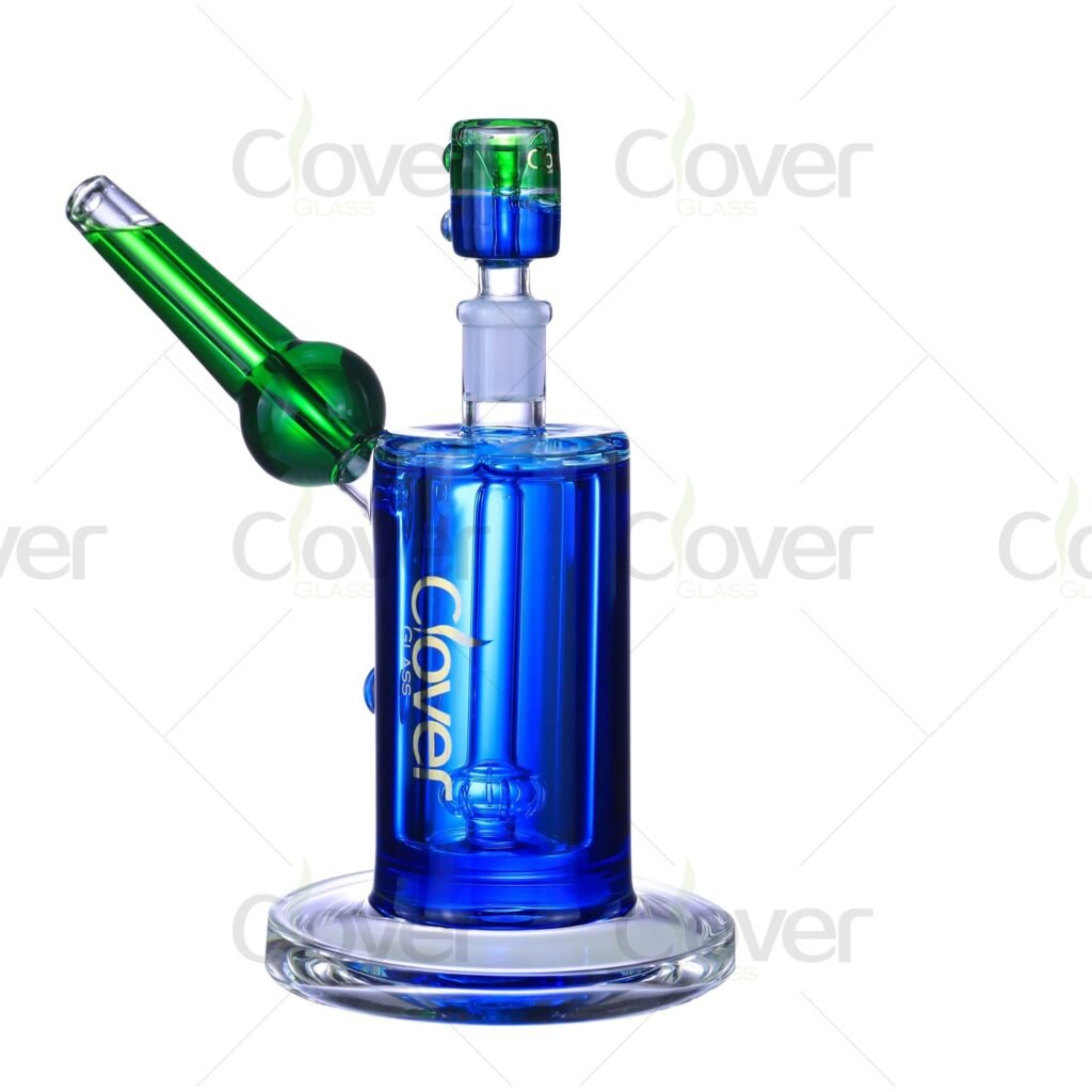7.48‘’ Glycerin-Infused Glass Dab Rig with Sidecar Design | 14mm Female Joint & 5mm Thick Glass