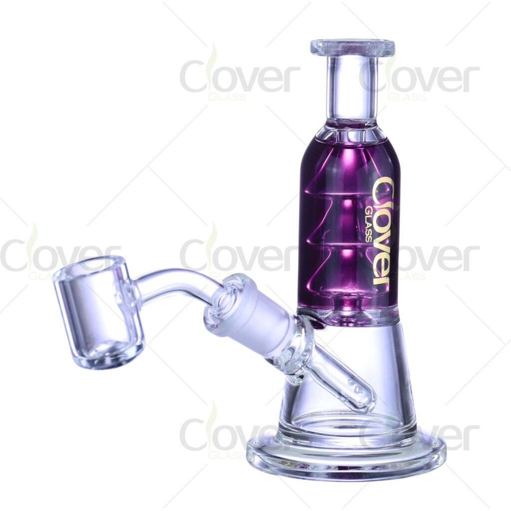 5.31-Inch Mini Glycerin-Infused Dab Rig with Flat Base | 14mm Female Joint & 5mm Thick Glass