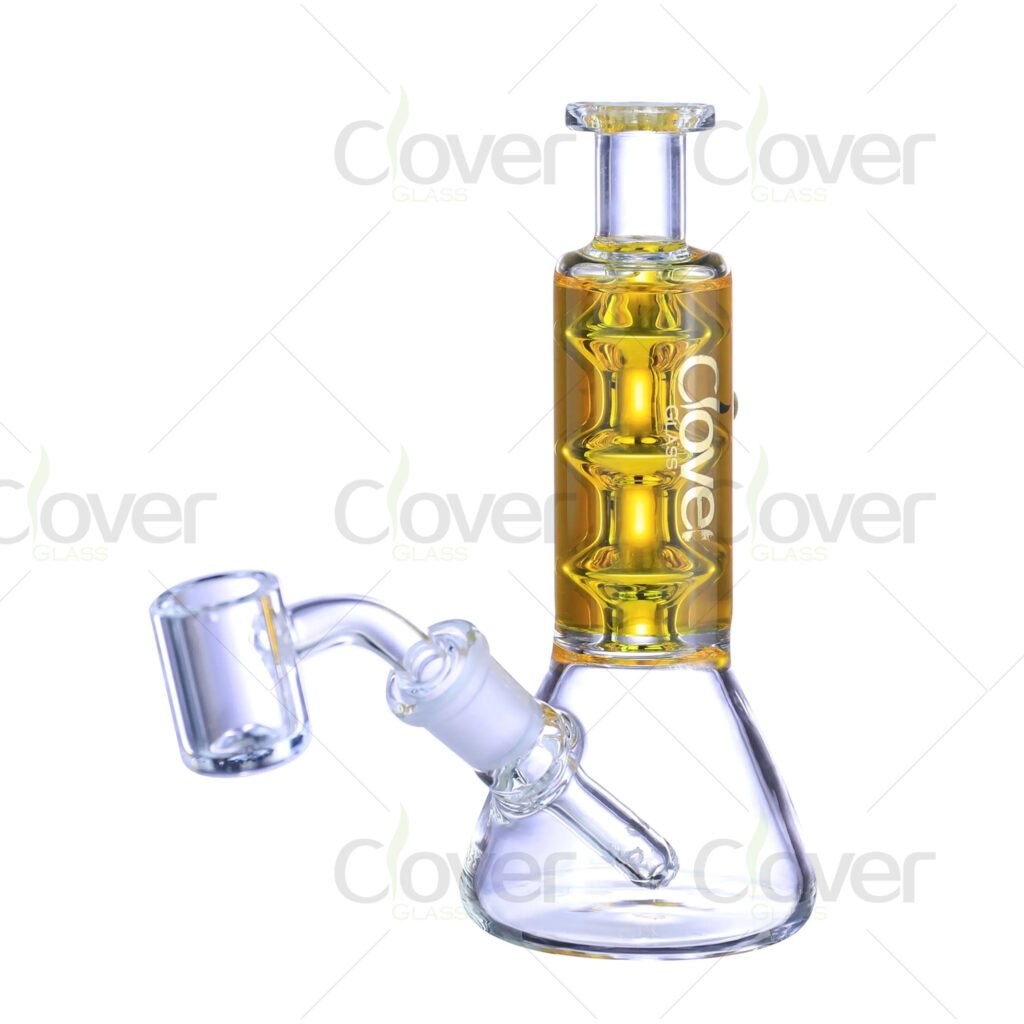 5.71-Inch Mini Glycerin-Infused Beaker Dab Rig | 14mm Female Joint & 5mm Thick Glass