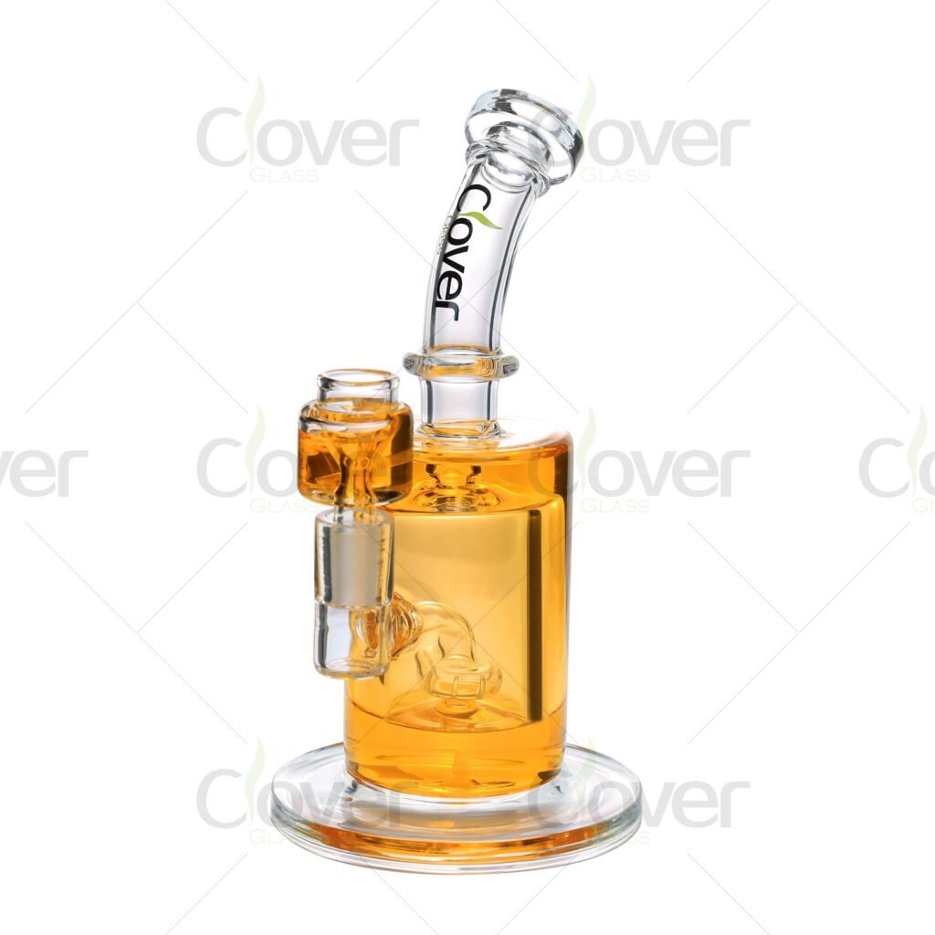 8.9-Inch Glycerin-Infused Glass Dab Rig | 14mm Female Joint & 5mm Thick Glass