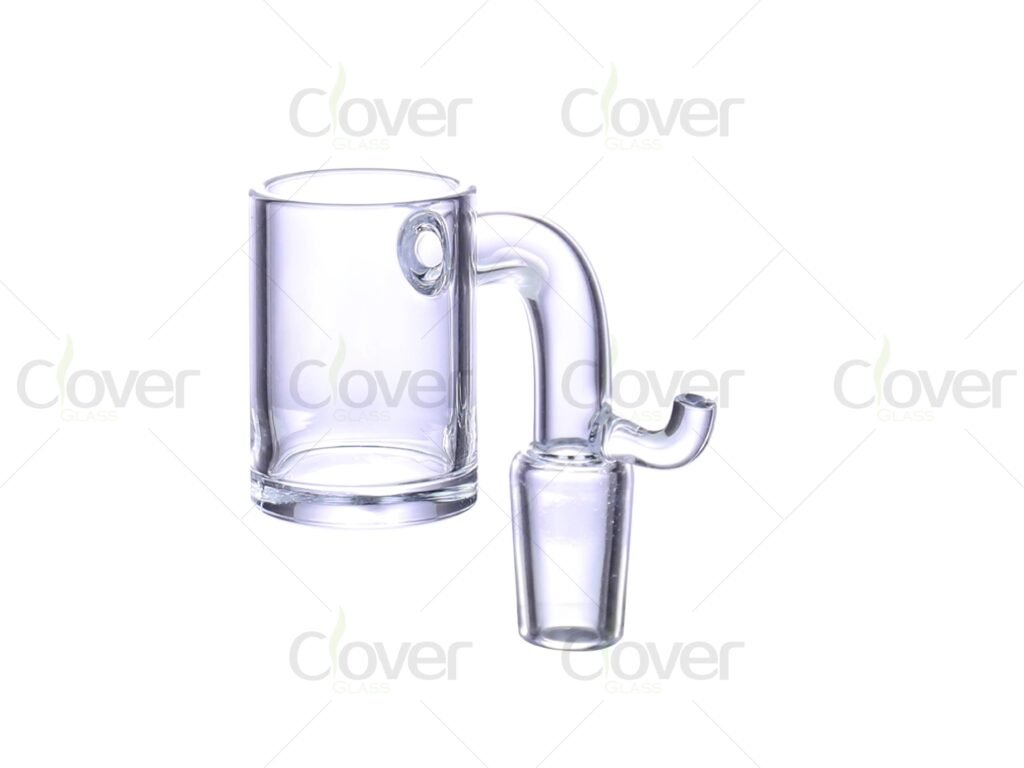 Quartz Banger Nail 90 Degree with 25mm OD and 2mm Thick Bowl for Dab Rigs