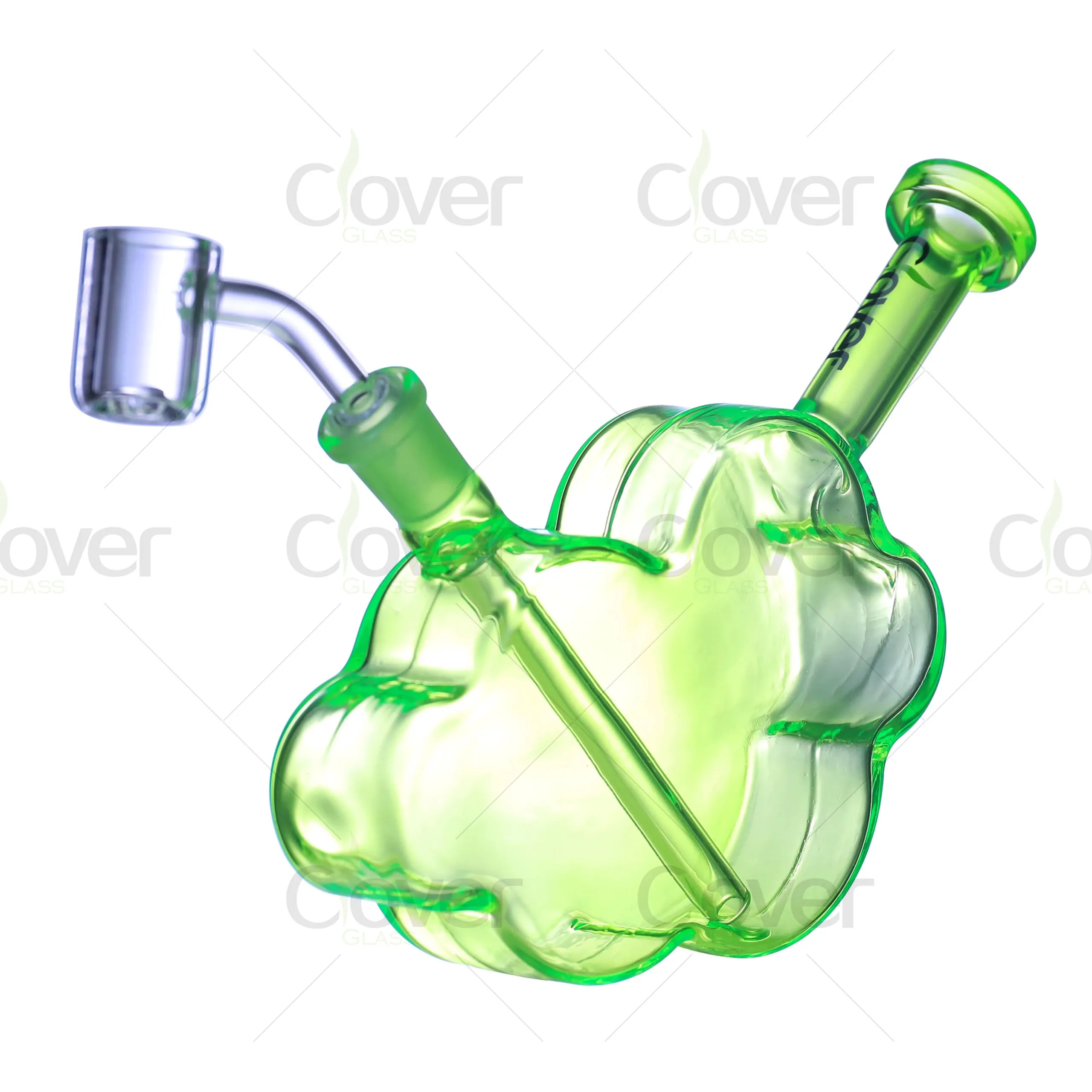 Wholesale sidecar glass bubbler – angled mouthpiece design