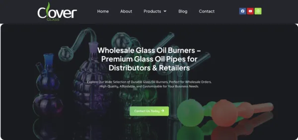 Wholesale glass oil burners and pipes for distributors and retailers.