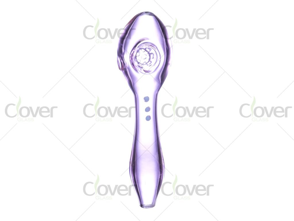 5.12 Inch Glass Hand Pipe – Unique Color Design with Carb Hole and Comfortable Grip