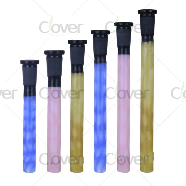 Wholesale Glass Downstem Display – 36pcs Color-Changing & Frosted Designs (3" to 5.5")
