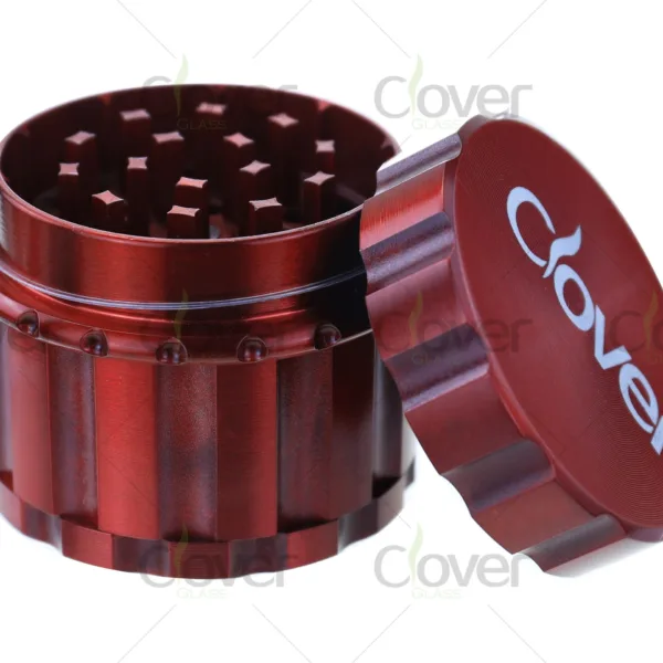 Wholesale aluminum herb grinders, 4-piece design, sharp teeth, bulk grinders for distributors and smoke shops.