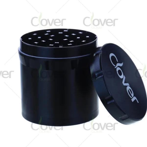 Wholesale aluminum herb grinders, 4-piece design, sharp teeth, bulk grinders for distributors and smoke shops.