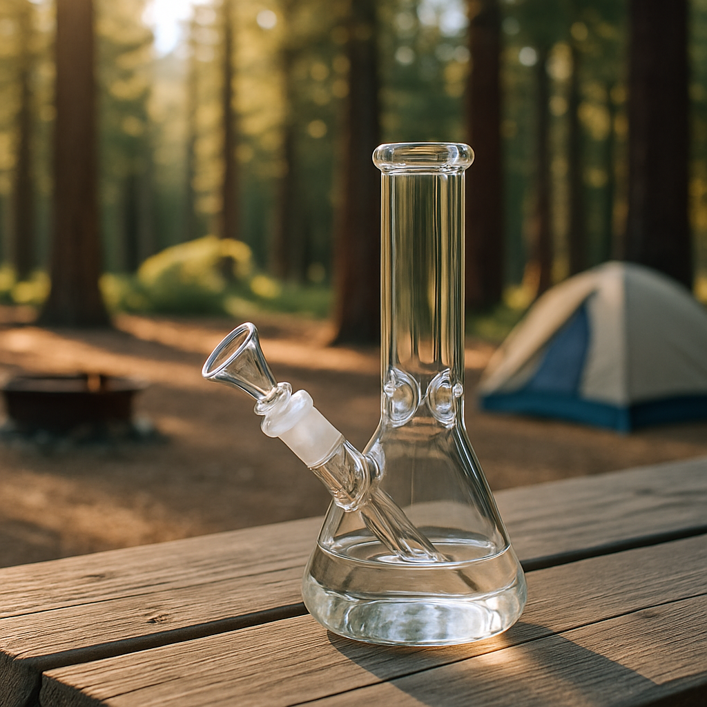 glass bong campsite table
