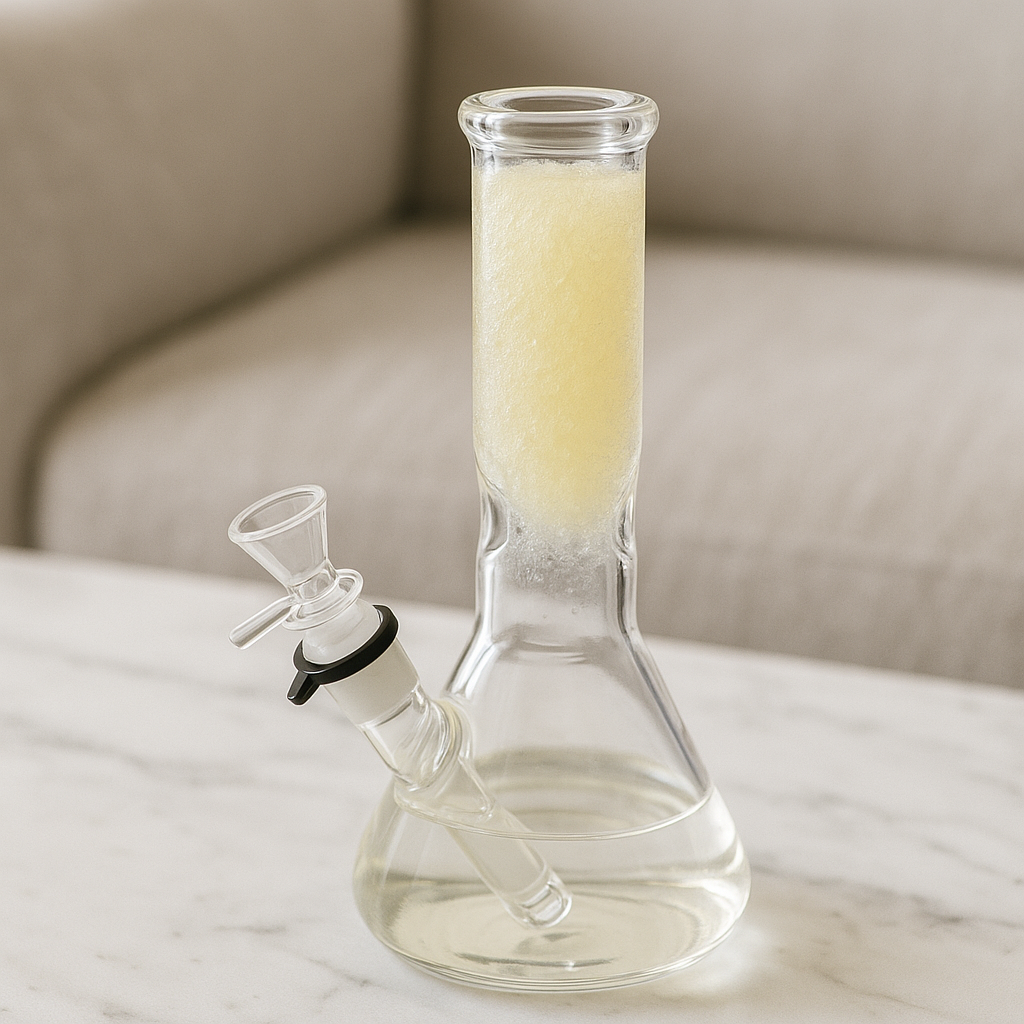 how long to freeze glycerin bong assemble and hit