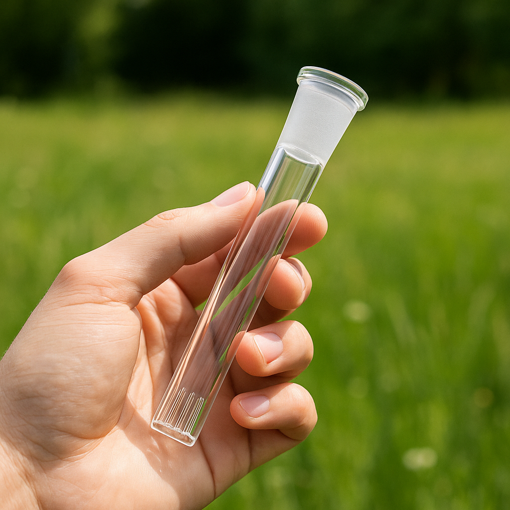 holding glass downstem