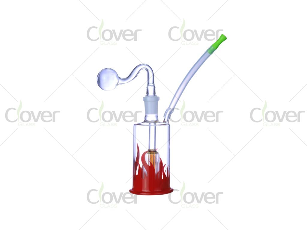 5-Inch Mixed Color Oil Burner Pipe | Durable Borosilicate Glass for Concentrates