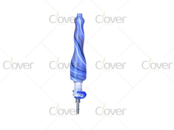 14mm clear glass bowl for bong with handle — durable borosilicate smoking accessory for water pipes, wholesale by CloverGlass