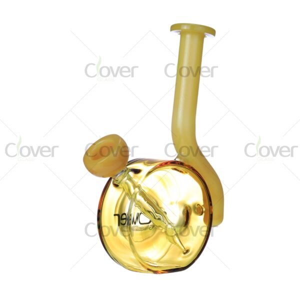 5.9″ UFO Mini Glass Water Pipe with Colored Bent Neck | Clover Glass