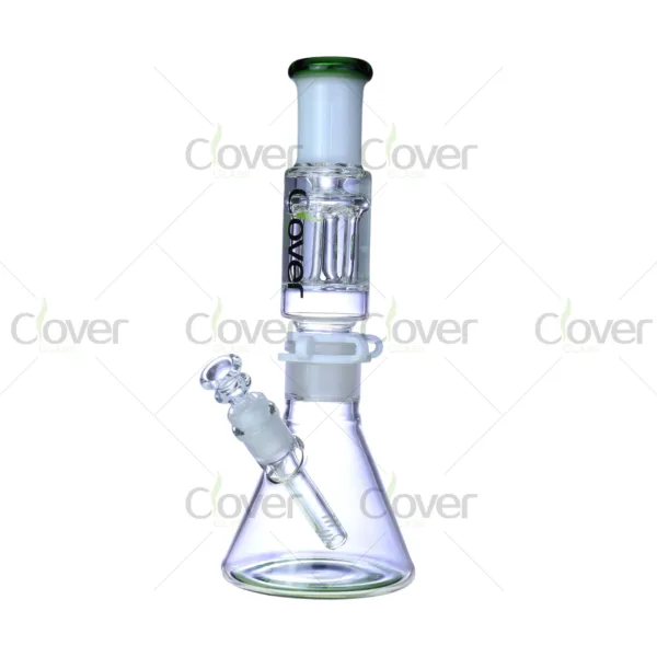 12.2" Beaker Bong with 8-Arm Tree Perc & Ice Catcher | 5mm Thick Glass by Clover