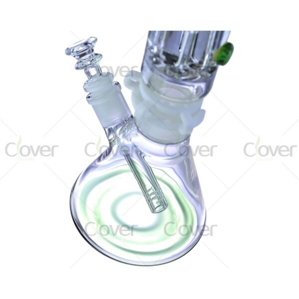 12.2" Beaker Bong with 8-Arm Tree Perc & Ice Catcher | 5mm Thick Glass by Clover