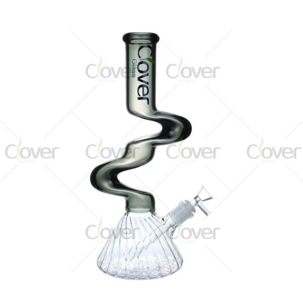 Colorful beaker base Zong bongs with 14mm joint – thick glass water pipes for wholesale dry herb use