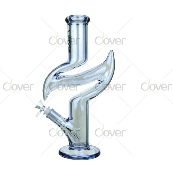 S-shape Zong bongs in assorted colors – 14mm artistic glass water pipes for dry herb, wholesale ready