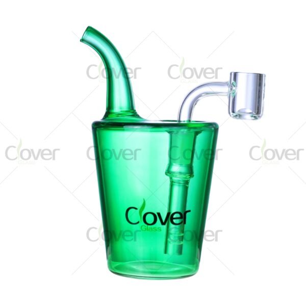 5.9″ Sphere Style Mini Glass Water Pipe – Colorful Sidecar Oil Rig | Clover Glass