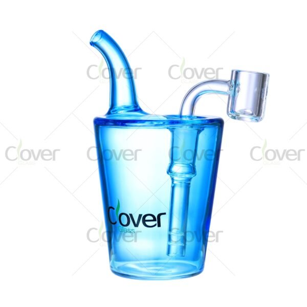 5.9″ Sphere Style Mini Glass Water Pipe – Colorful Sidecar Oil Rig | Clover Glass