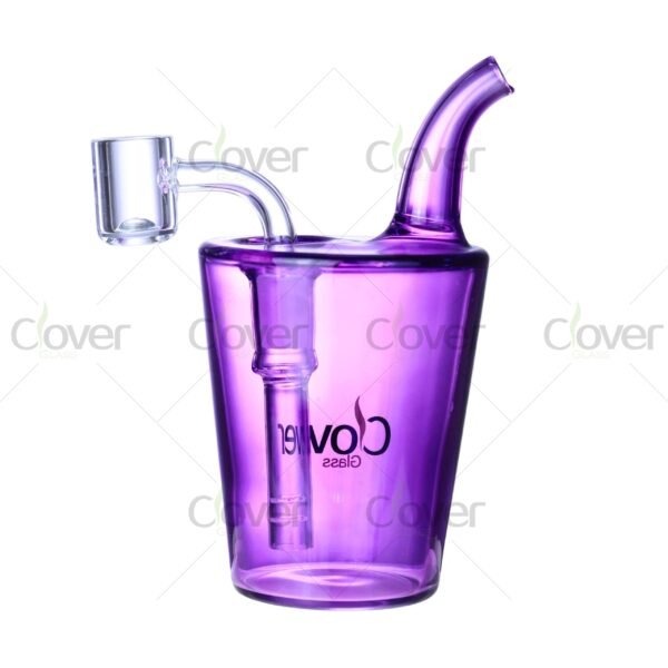 5.9″ Sphere Style Mini Glass Water Pipe – Colorful Sidecar Oil Rig | Clover Glass