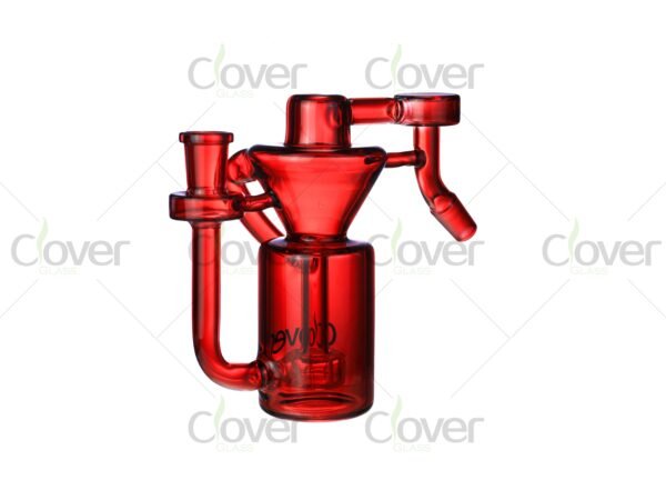Colorful mini recycler glass ash catchers with matching gift boxes — 4 color options: blue, green, golden, red by CloverGlass
