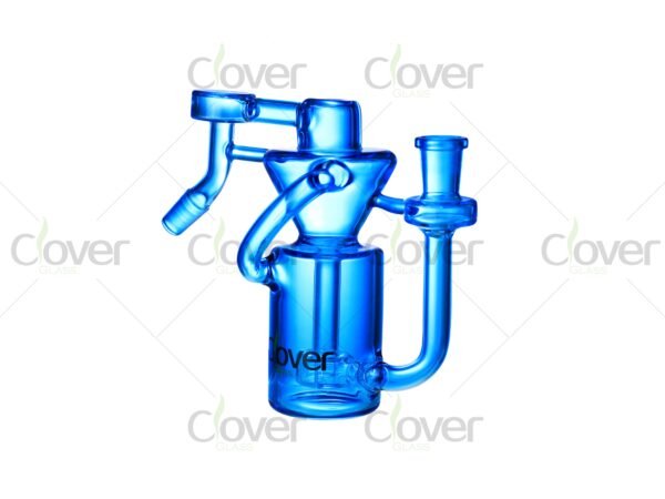 Colorful mini recycler glass ash catchers with matching gift boxes — 4 color options: blue, green, golden, red by CloverGlass