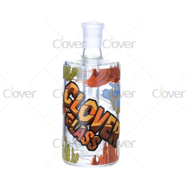 14″ Desert Print Beaker Bong with Matching Ash Catcher | 7mm Thick Glass | Clover Glass