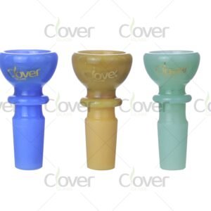 Rounded cup 14mm glass bowl for bongs, mix color replacement bowl head for water pipes, wholesale by Clover Glass.