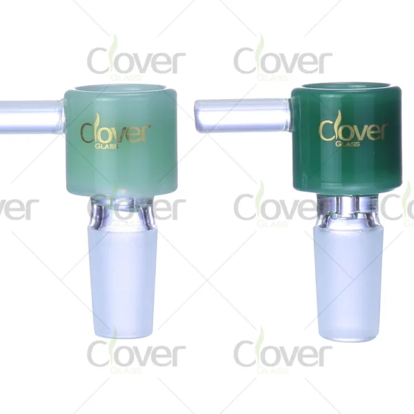 Cylinder style 14mm glass bowl for bongs, mix color replacement bowl head for water pipes, wholesale by Clover Glass.