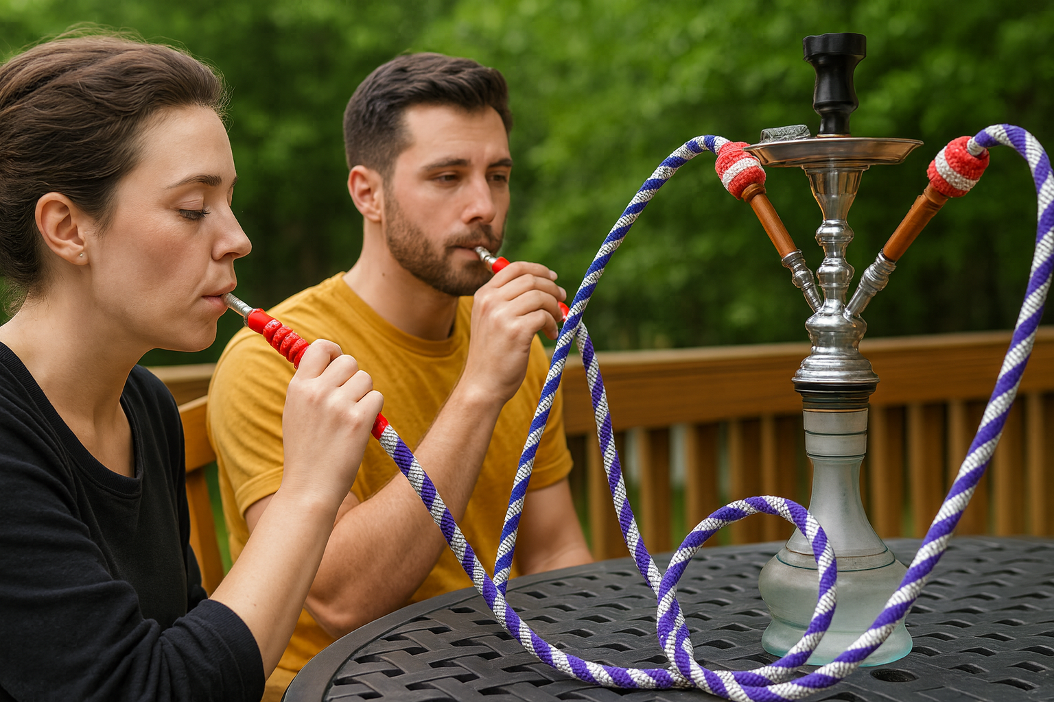 Hookah social smoking session indoor lounge