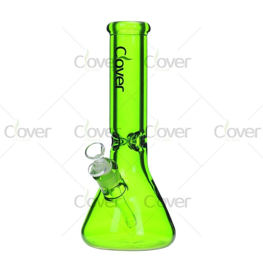 11.8" Thick Colored Beaker Bong – 9mm Heavy-Duty Glass Water Pipe
