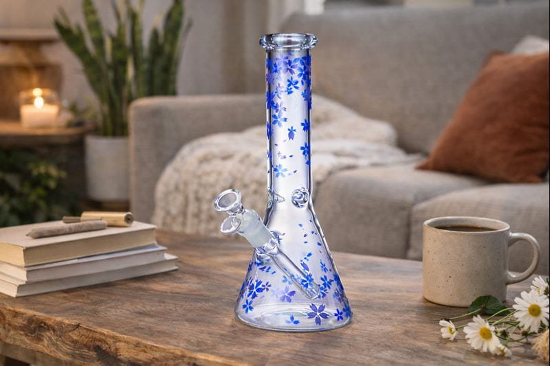 Decal glass beaker