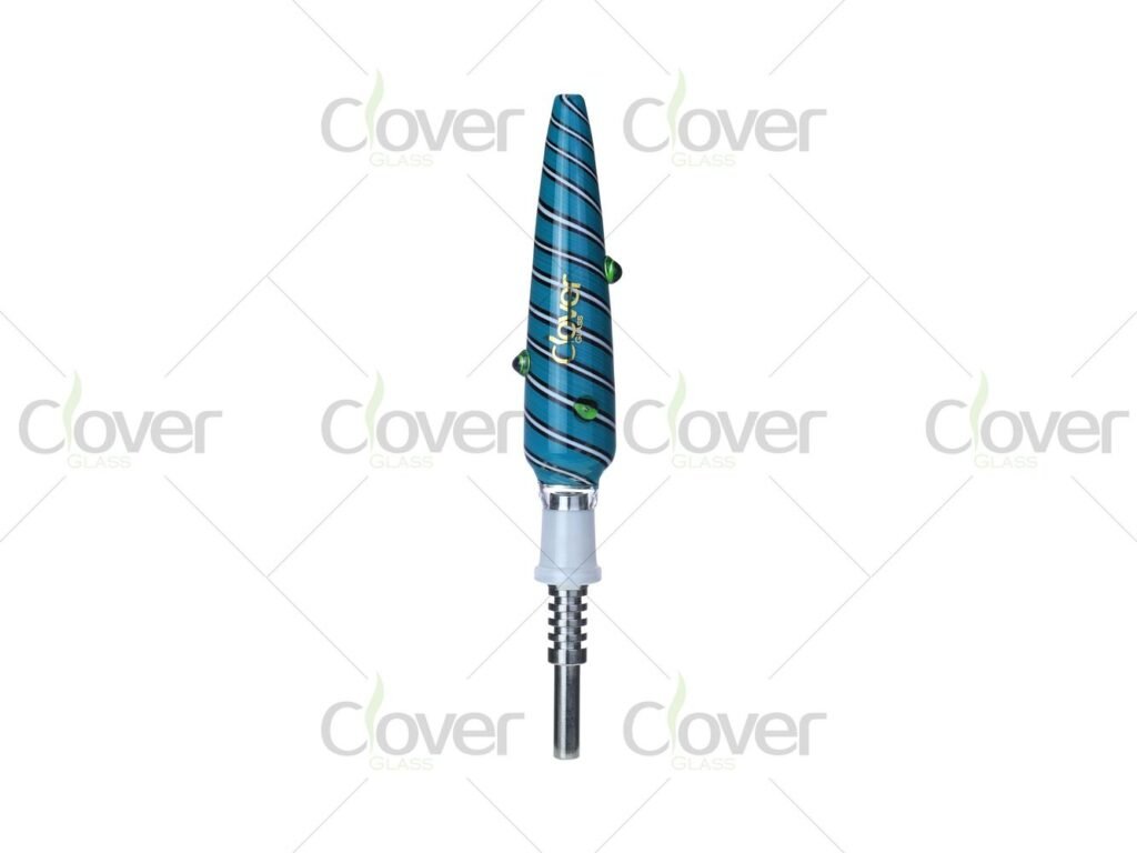 Spiral Glass Nectar Collector with Ceramic Tip, Mixed Colors, Complete Retail Set