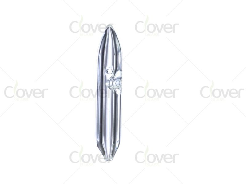 4.8 Inch Clear Glass Hand Pipe with Internal Airflow Channel | Display Box | Clover Glass