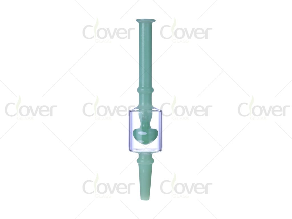 6.5 Inch Glass Nectar Collector Kit with Inline Chamber | MM NC Dab Straw | Stainless Steel Tip | Complete Dab Kit