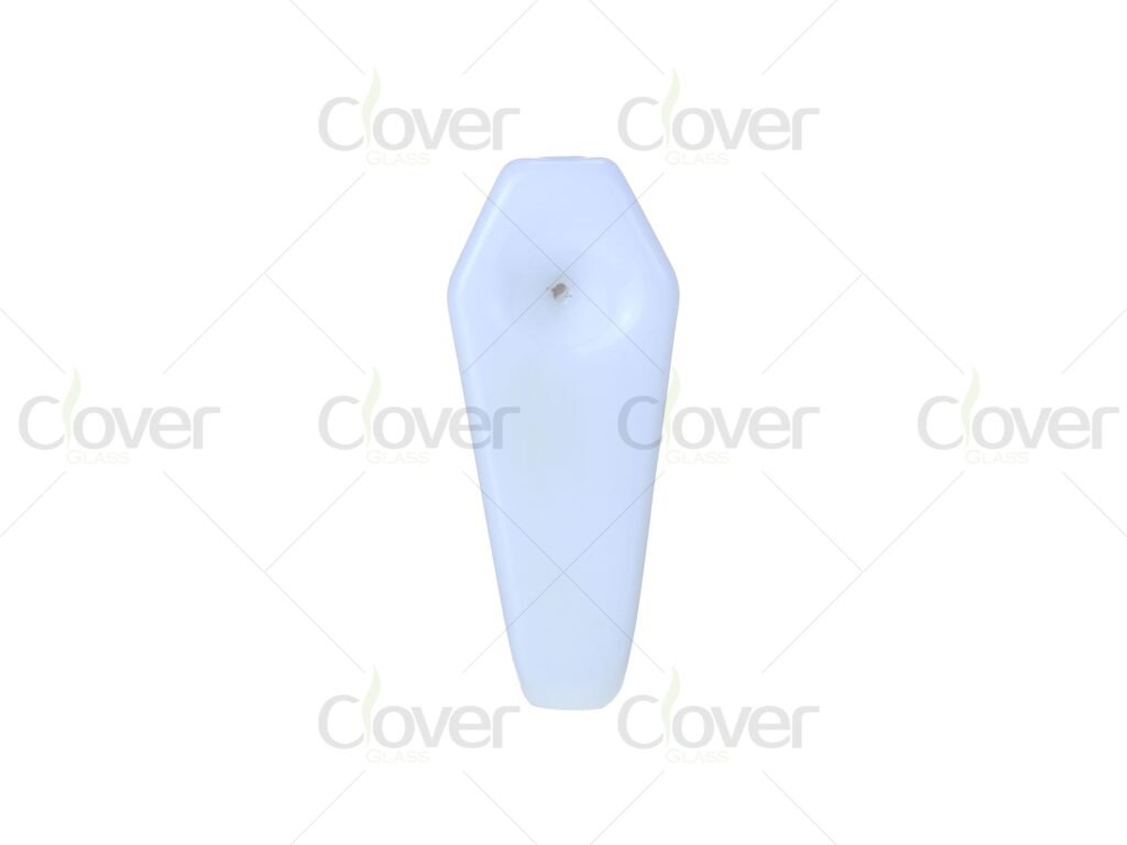 3.9 Inch Coffin Shape Glass Hand Pipe | Mixed Colors | 6pcs Display Box | Clover Glass