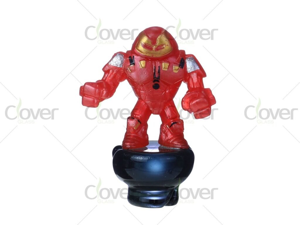 Colorful Superhero-Style Character Glass Carb Cap – Premium Display Pack (12PCS)