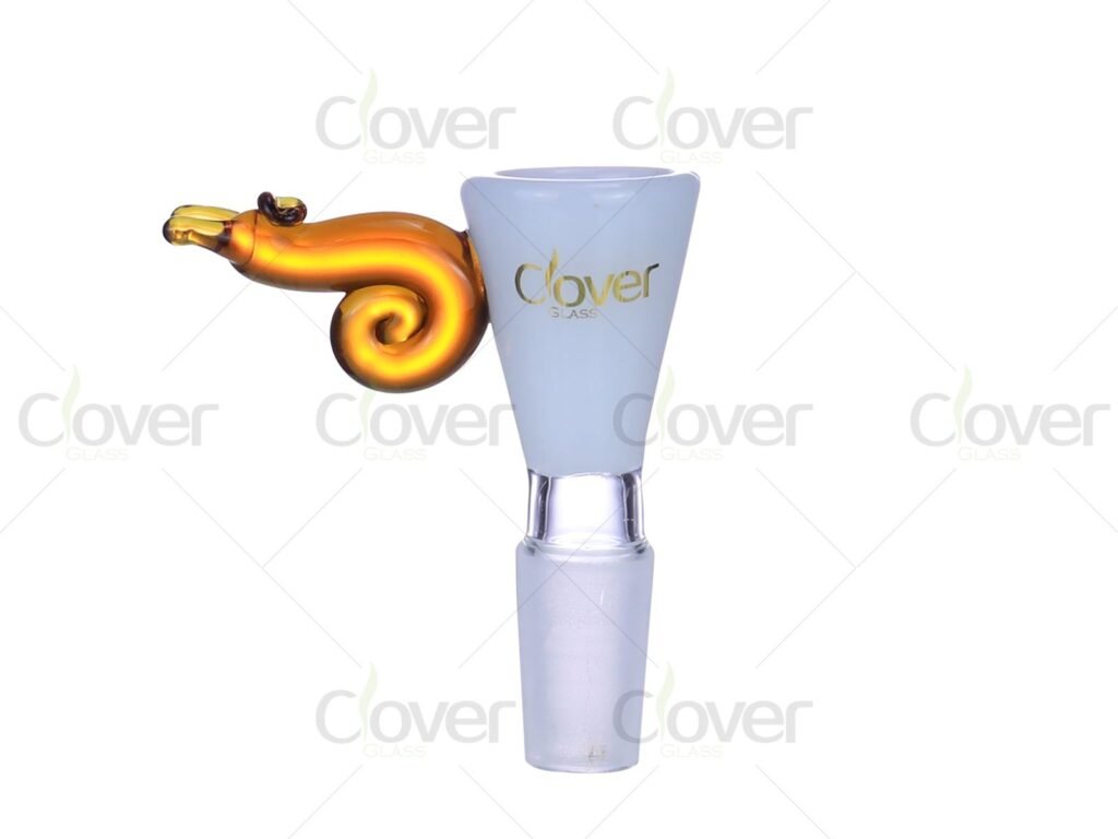 Clover Glass 14mm / 18mm Decorative Animal Handle Glass Bowl – 6PCS Display