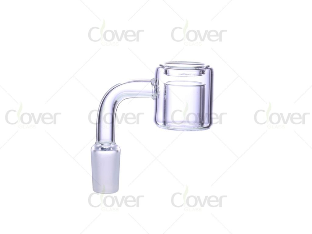 25mm Clear Quartz Banger with Handle | 10mm 14mm 18mm Thick Wall Quartz Dab Banger Wholesale