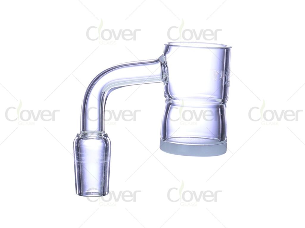 25mm Double Wall Quartz Banger with Handle | 10mm 14mm 18mm Thick Bottom Quartz Dab Banger Wholesale