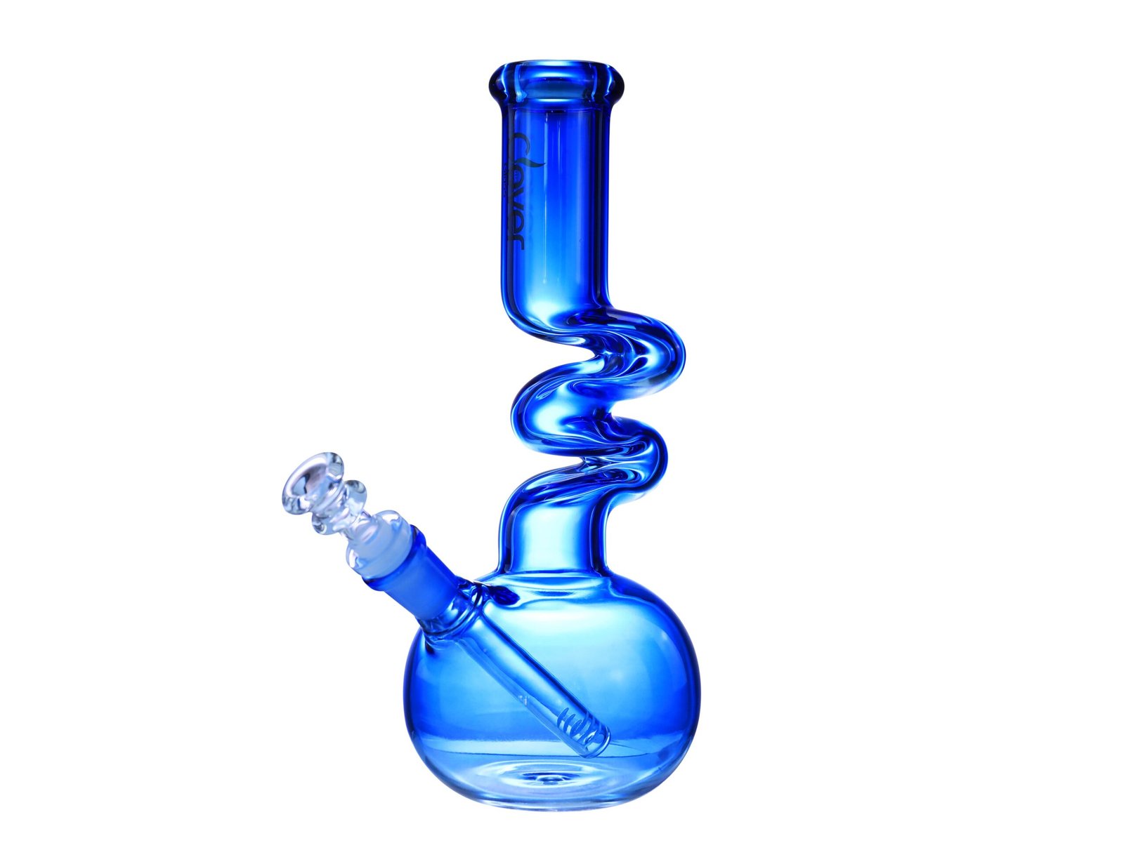 Zong glass bong with bent neck design product photography