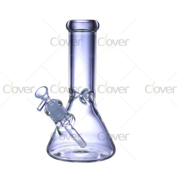 10" Thick Glass Beaker Water Pipe | 7mm Borosilicate | 14mm Female | Clover Glass