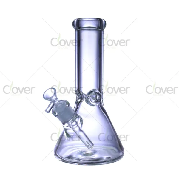 10" Extra Thick Straight Tube Water Pipe | 9mm Heavy Glass | Clover Glass