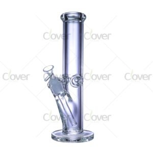 12" Straight Tube Water Pipe | 9mm Extra Thick Glass | Clover Glass